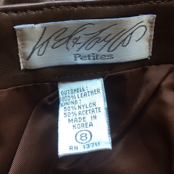 Lord & Taylor Soft Leather Skirt fully lined - Picture 2 of 8